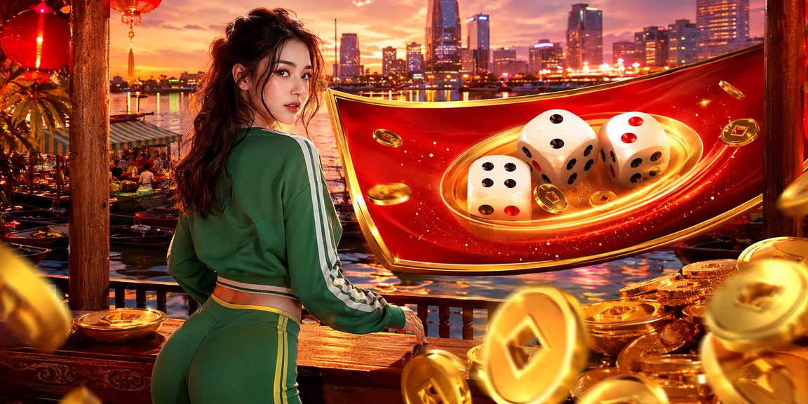 Người chơi tài xỉu trên ứng dụng di động tại bờ sông Cần Thơ buổi chiều